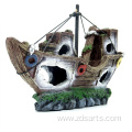 Customized stone pirate ship